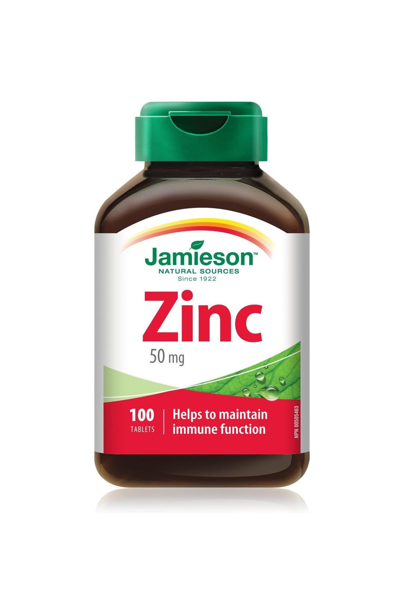 قرص زینک ۵۰ میلی گرم Jamieson - بسته 100 عددی