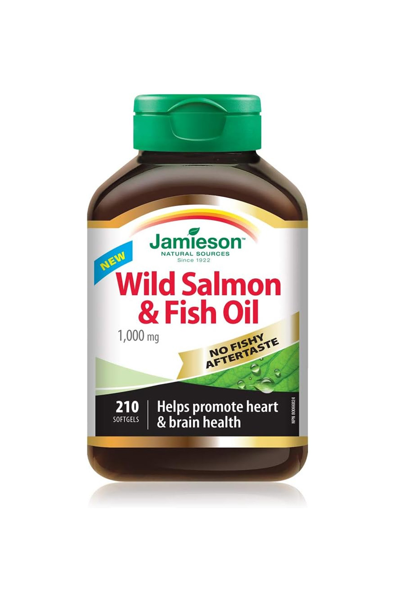 سافت ژل بدون طعم سالمون وحشی Jamieson - بسته 210 عددی