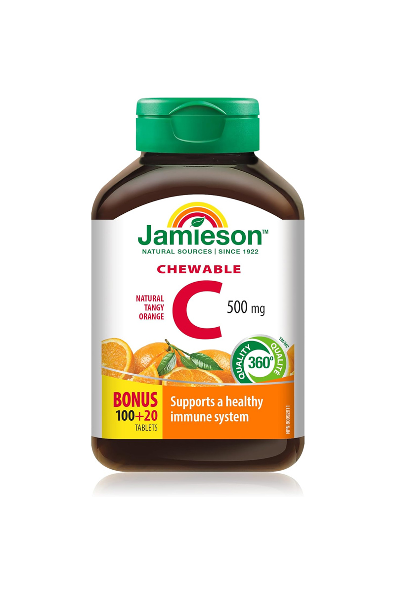 قرص ویتامین C مقدار ۵۰۰ میلی گرم Jamieson - بسته 120 عددی