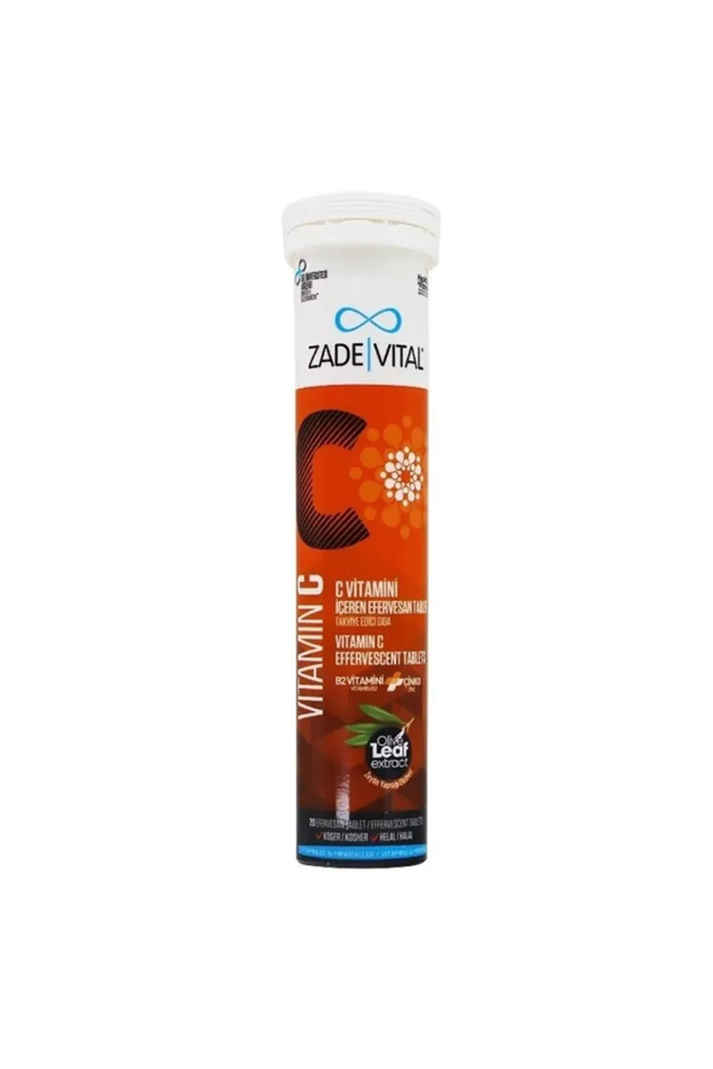 قرص جوشان ویتامین C برند Zade Vital - بسته 20 عددی