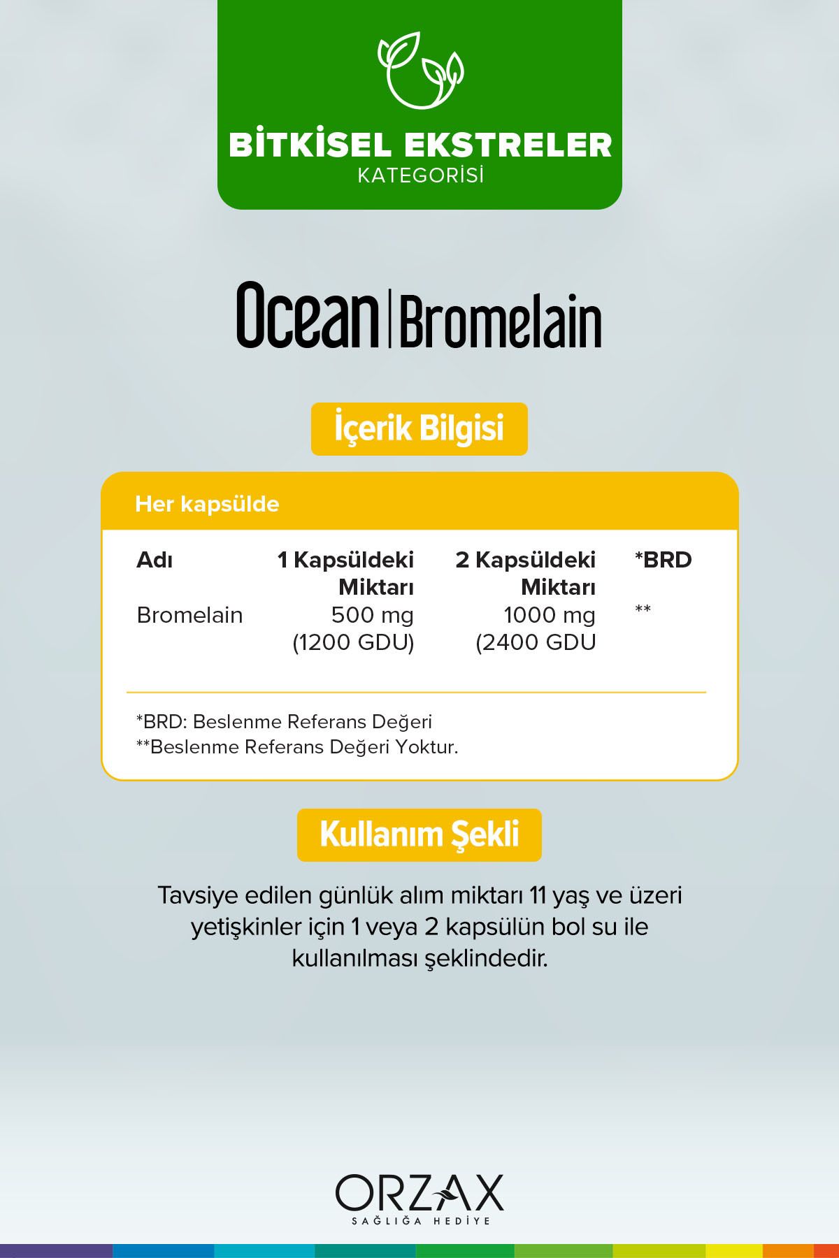 کپسول بروملین ضدالتهاب Ocean - بسته 30 عددی
