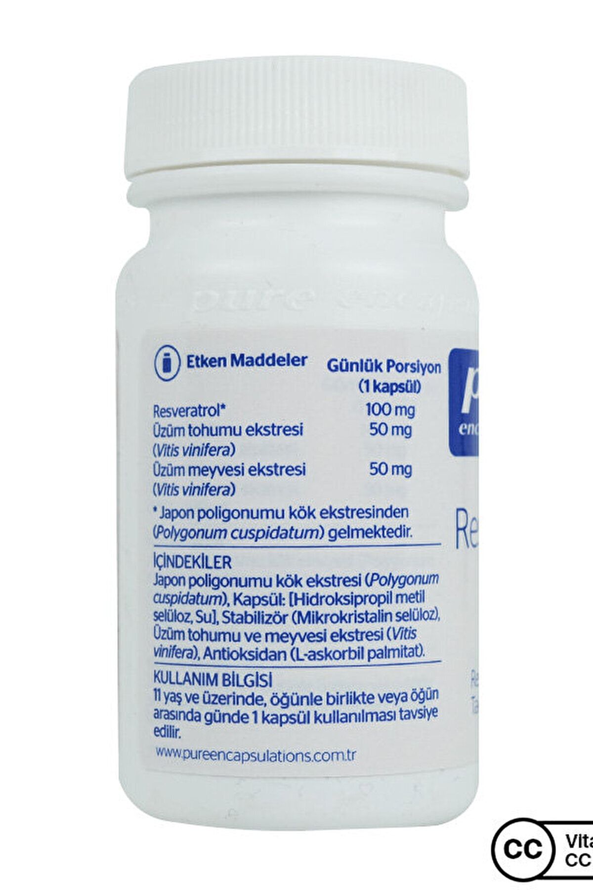 کپسول رزوراترول Pure Encapsulations