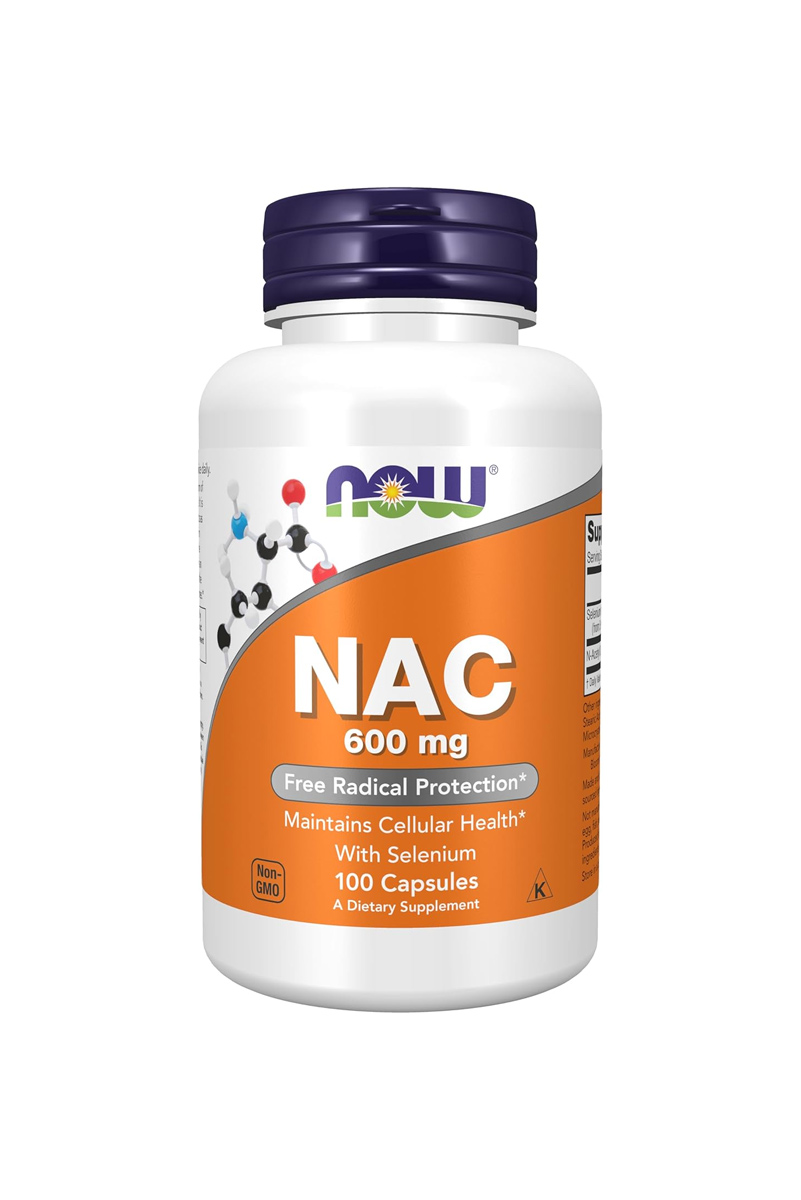 قرص NAC 600mg همراه سلنیوم Now Foods - بسته ۱۰۰ عددی