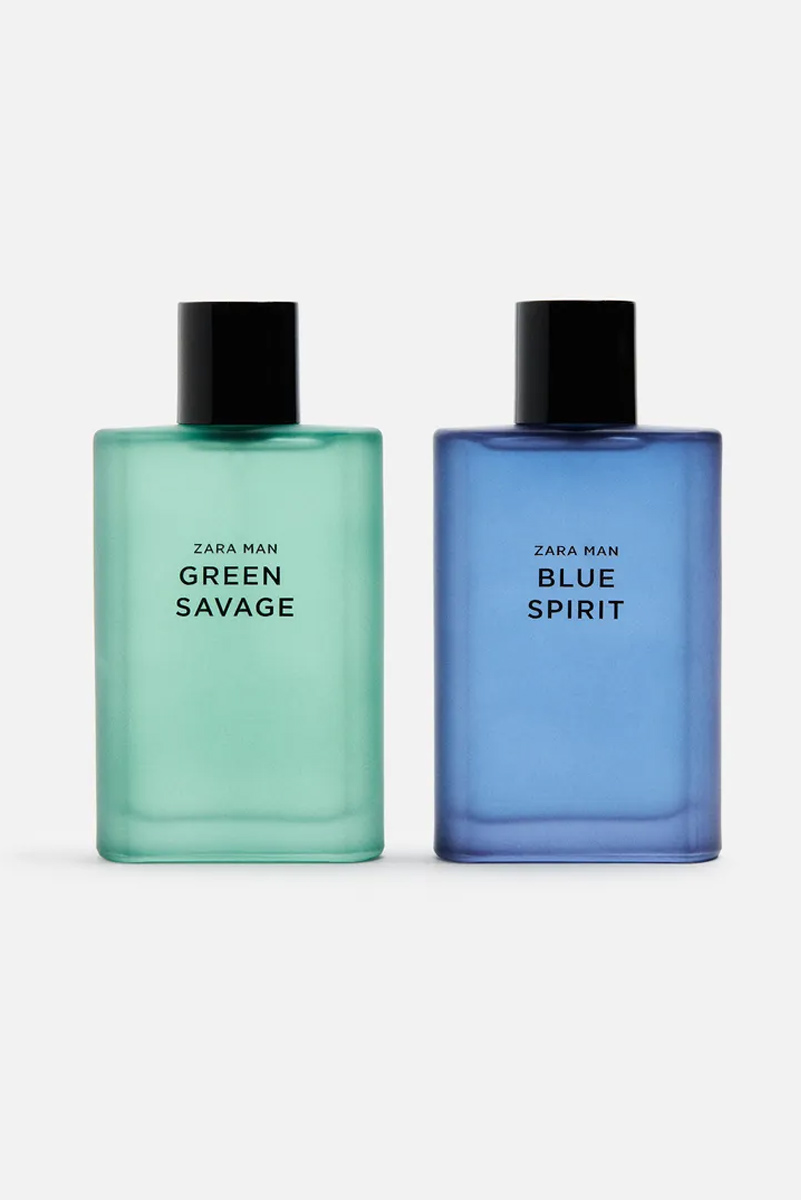 عطر ادکلن زارا دوقلو بلو من اسپریت و گرین ساواج | ZARA MAN GREEN SAVAGE + BLUE SPIRIT