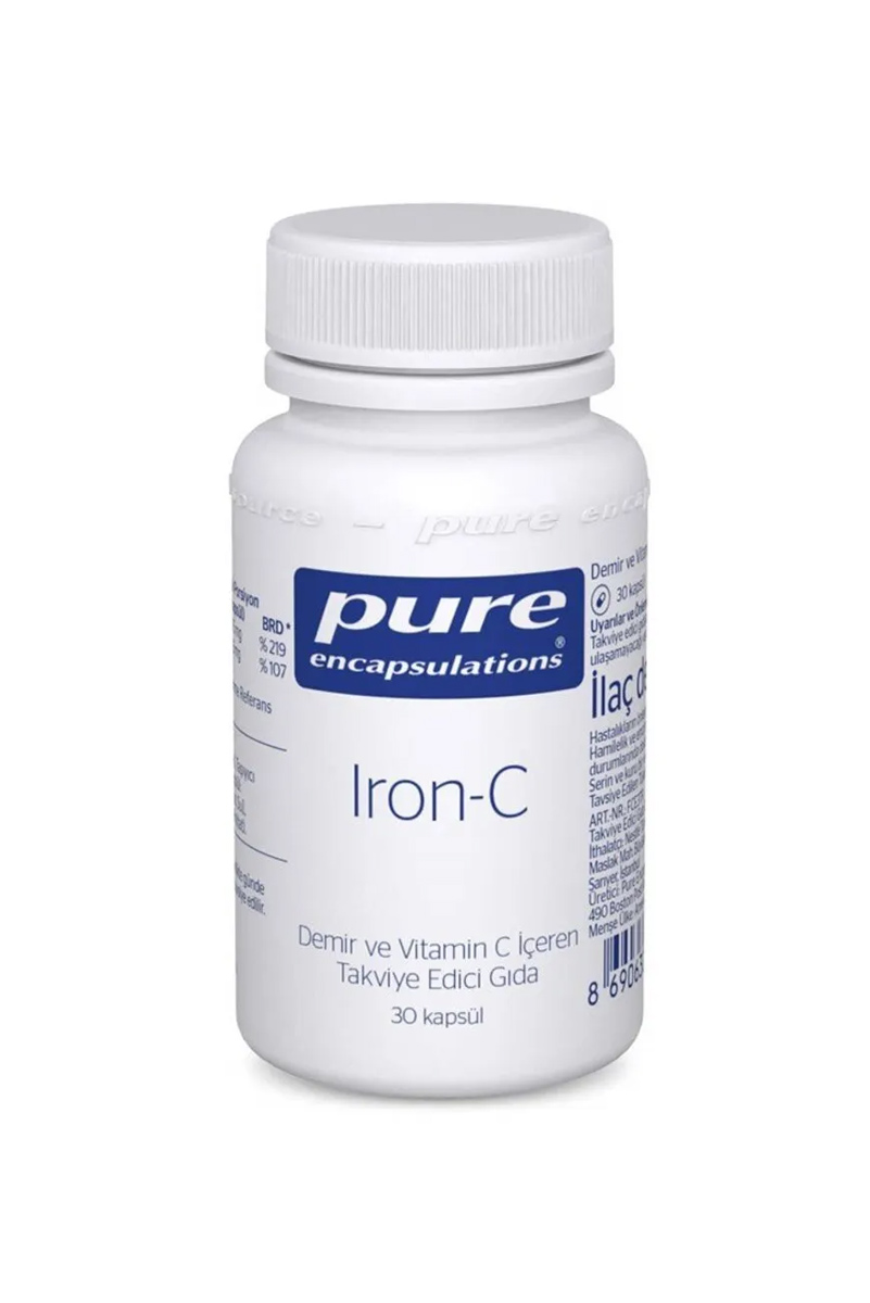 کپسول آهن-سی Pure Encapsulations بسته ۳۰ عددی