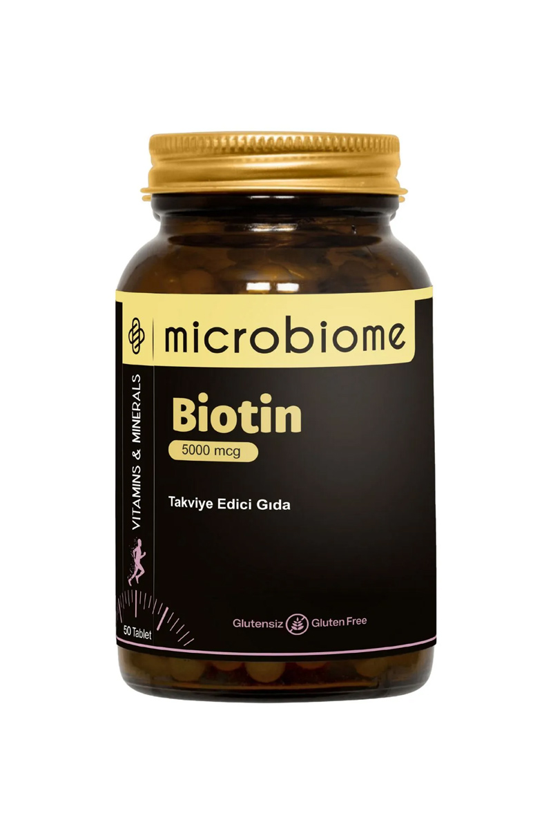 کپسول بیوتین ۵۰۰۰ میکروگرم Microbiome - بسته ۵۰ عددی