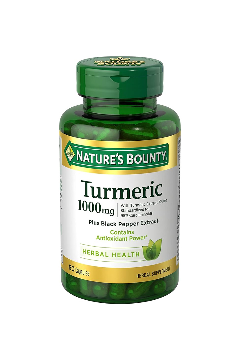 کپسول زردچوبه و فلفل سیاه nature's Bounty - بسته ۶۰ عددی