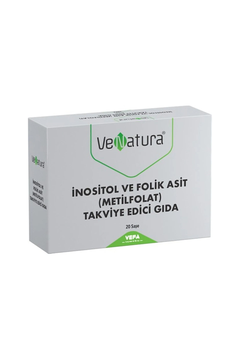 مکمل غذایی اینوزیتول و اسید فولیک Venatura - بسته ۲۰ عددی