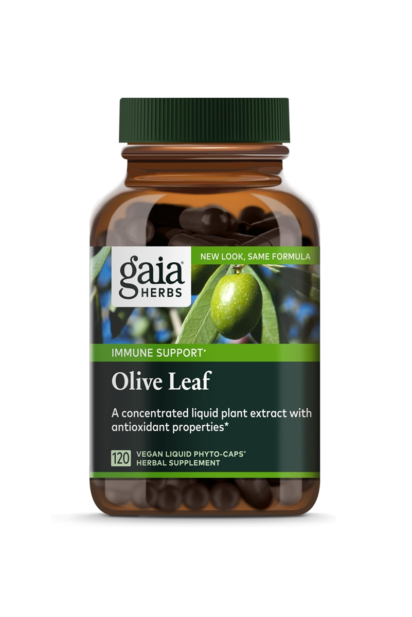 کپسول مایع گیاهی برگ زیتون Gaia Herbs - بسته ۱۲۰ عددی