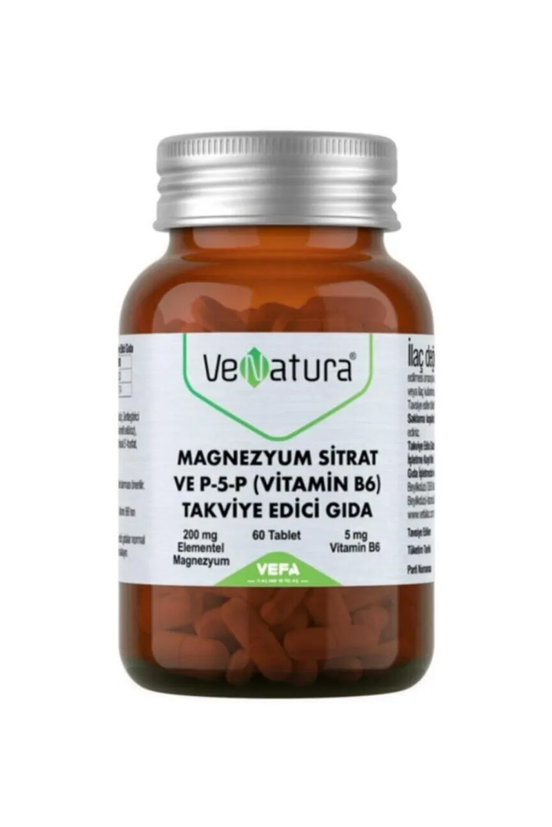 قرص منیزیم سیترات و ویتامین ب ۶ Venatura – بسته ۶۰ عددی
