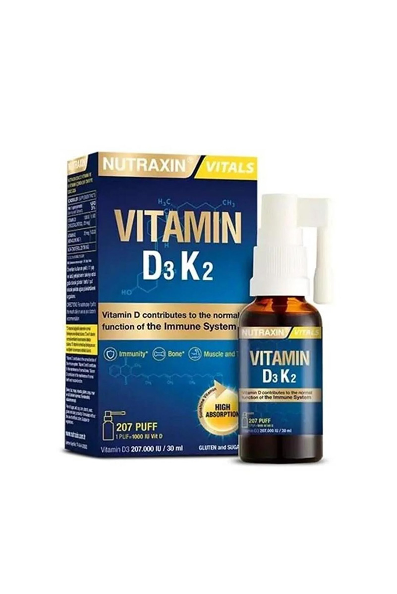 اسپری ویتامین D3 و k2 نوتراکسین 30ml