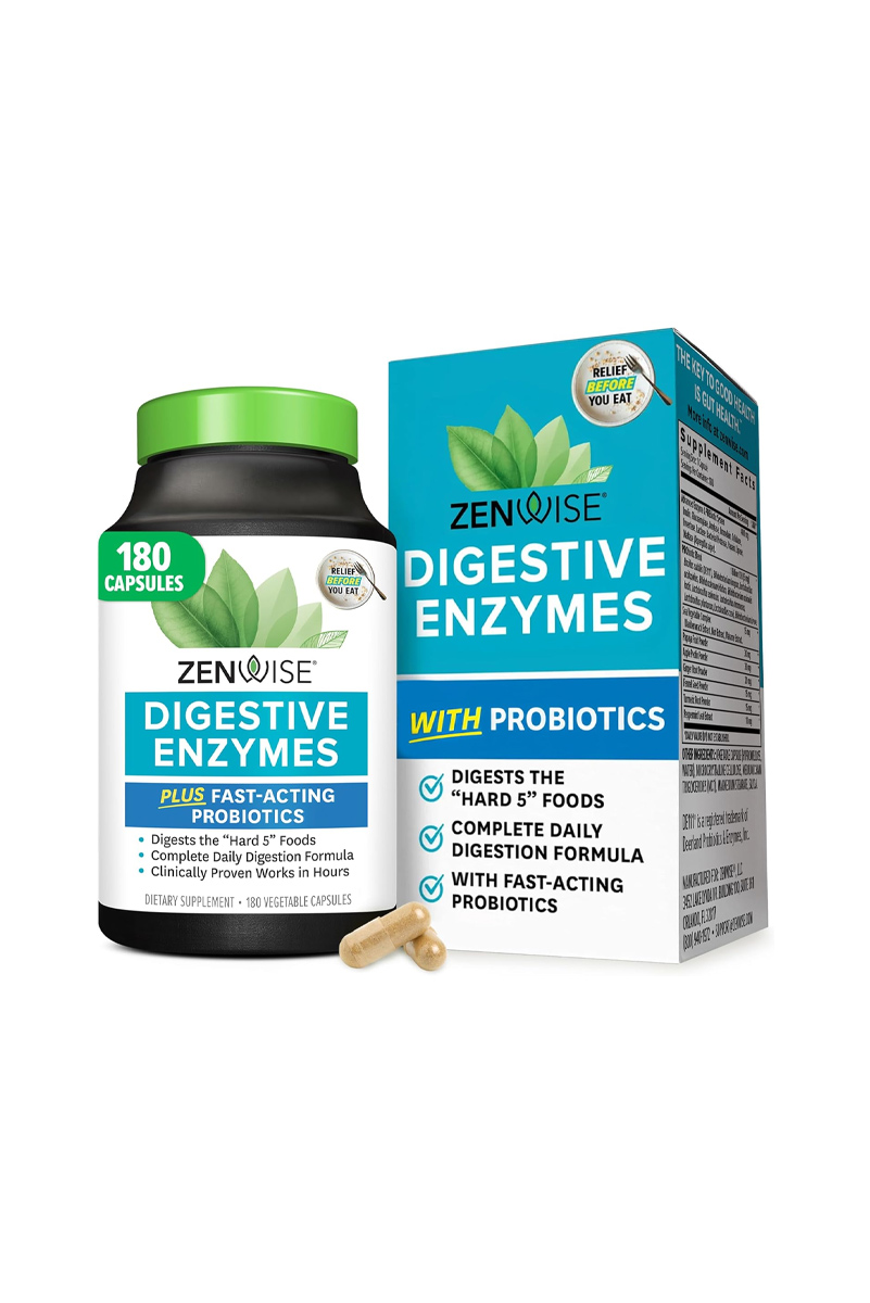 کپسول آنزیم‌ گوارشی Zenwise – بسته 180 عددی