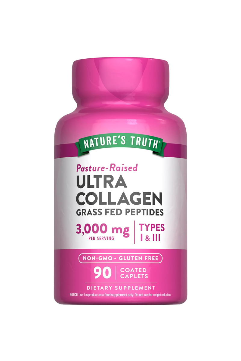 کپسول کلاژن هیدرولیز شده نوع ۱ و ۳ برند Nature's Truth - بسته 9۰ عددی