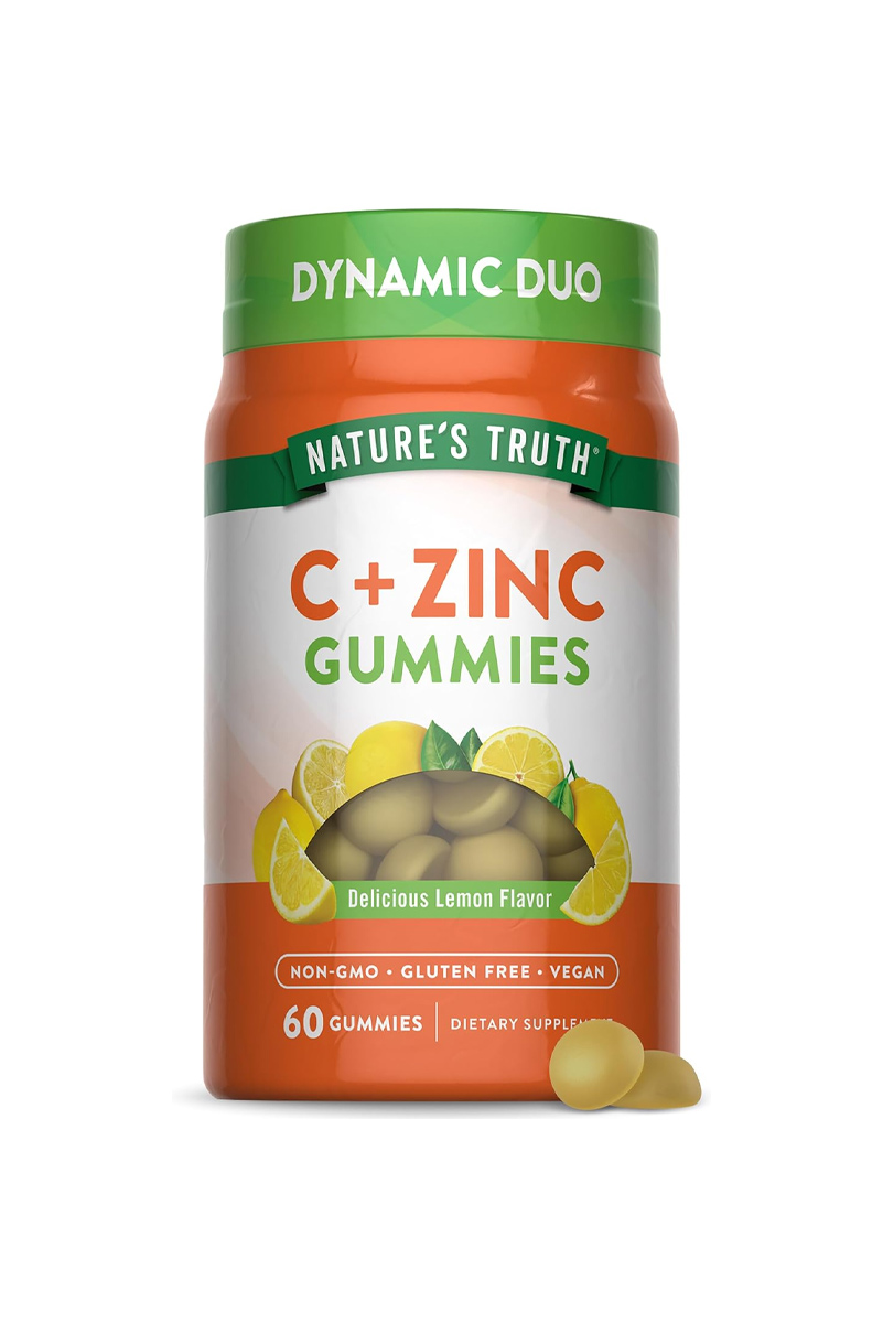 پاستیل ویتامین C و زینک Nature's Truth - بسته ۶۰ عددی