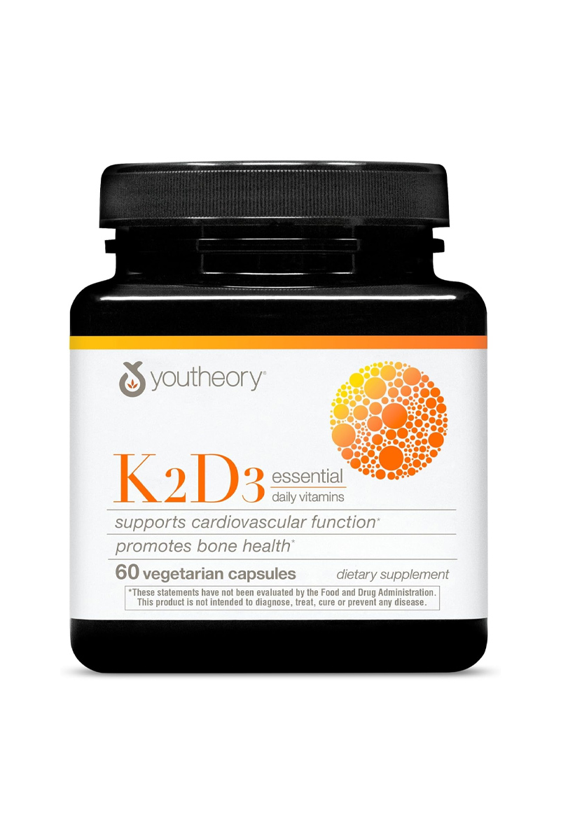 کپسول ویتامین K2 و D3 برند Youtheory - بسته ۶۰ عددی