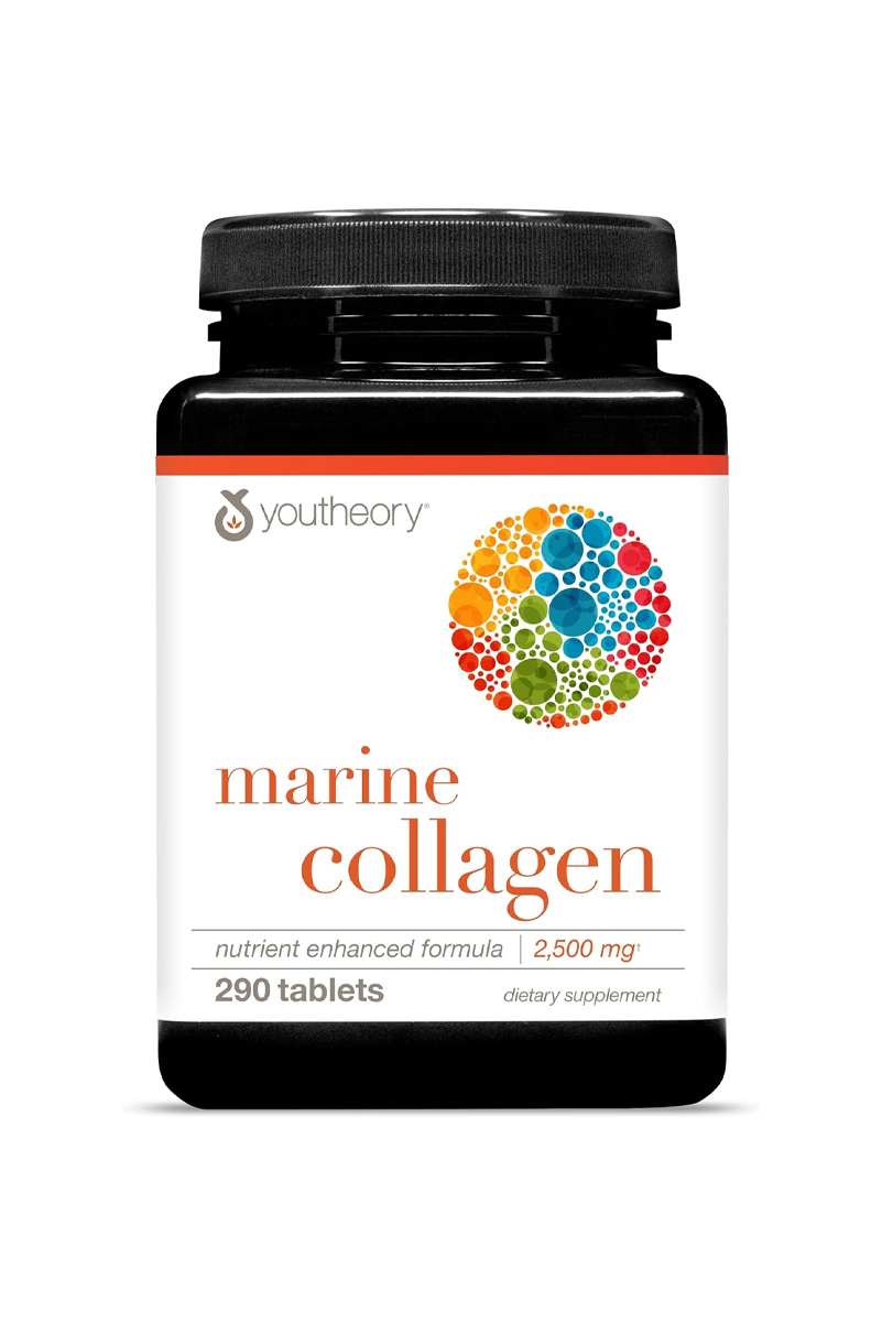 قرص کلاژن دریایی هیدرولیز شده 2500 میلی گرم Youtheory - بسته 290 عددی