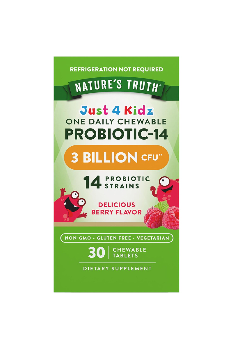 قرص پروبیوتیک جویدنی کودکان Nature's Truth - بسته 30 عددی