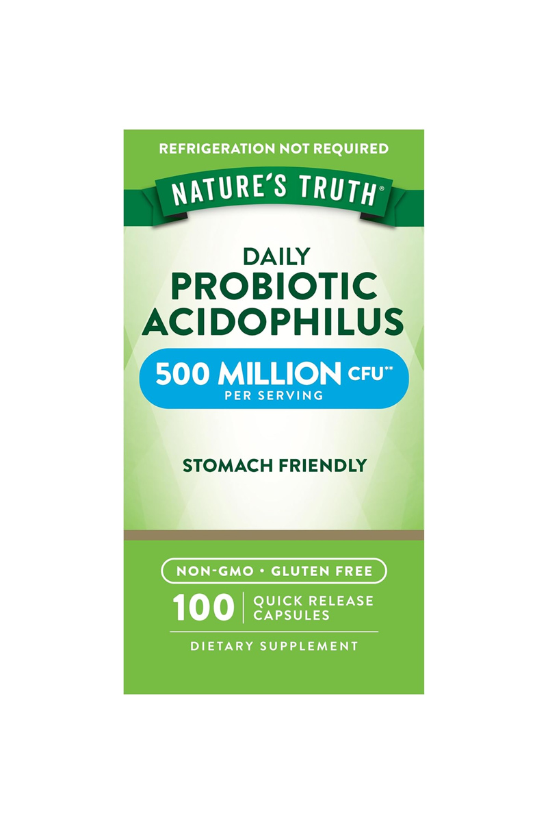 کپسول پروبیوتیک اسیدوفیلوس Nature's Truth - بسته 100 عددی