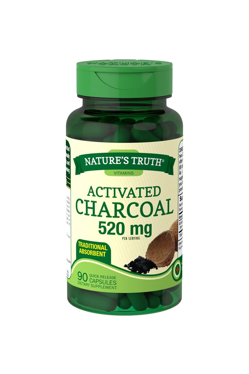 کپسول کربن فعال از پوسته‌ نارگیل Nature’s Truth – بسته ۹۰ عددی