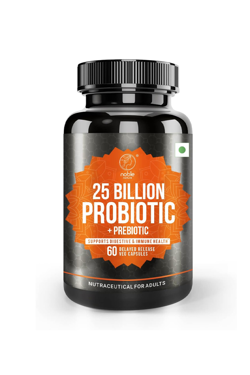 کپسول گیاهی پروبیوتیک و پری‌بیوتیک Noble Nature - بسته 60 عددی
