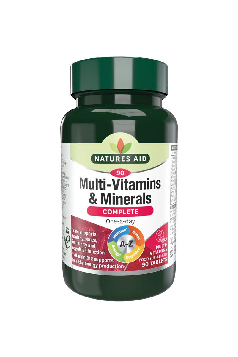 قرص مولتی‌ ویتامین و مینرال روزانه Natures Aid - بسته 90 عددی