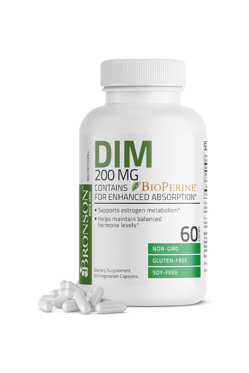 کپسول DIM (دی ایندولیل متان) Bronson – بسته 60 عددی
