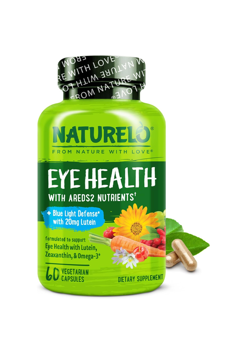 کپسول مولتی‌ ویتامین چشم و بینایی NATURELO - بسته 60 عددی