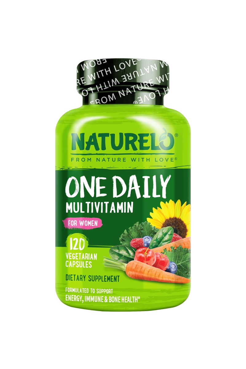 کپسول مولتی‌ ویتامین روزانه بانوان NATURELO - بسته 120 عددی