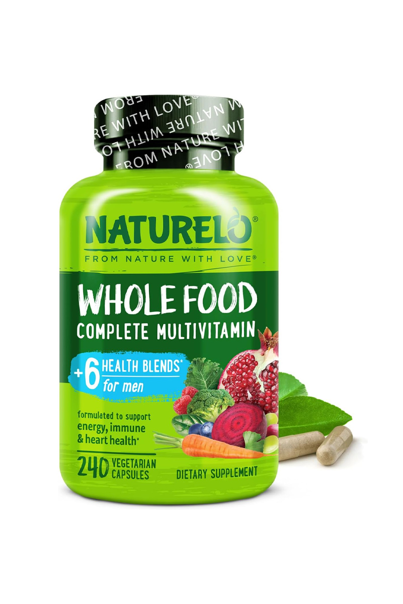 کپسول مولتی‌ ویتامین وگان اقایان NATURELO - بسته 240 عددی