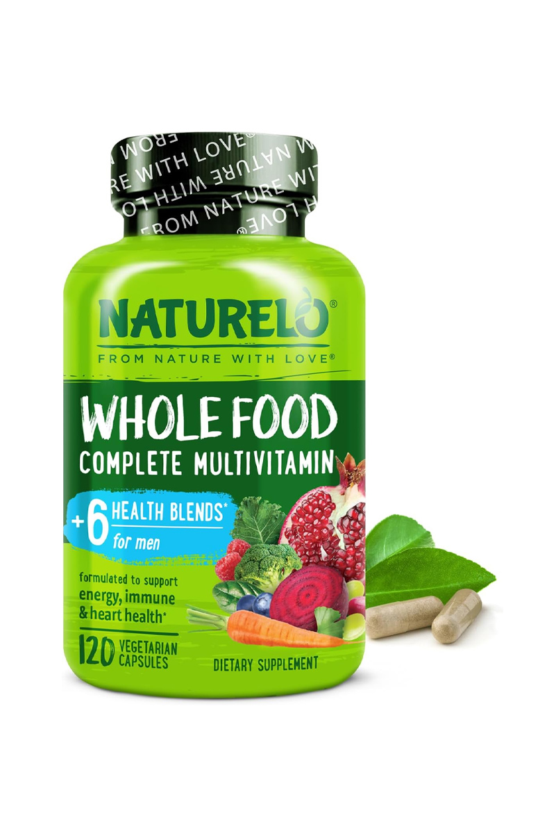 کپسول مولتی‌ ویتامین وگان اقایان NATURELO - بسته 120 عددی