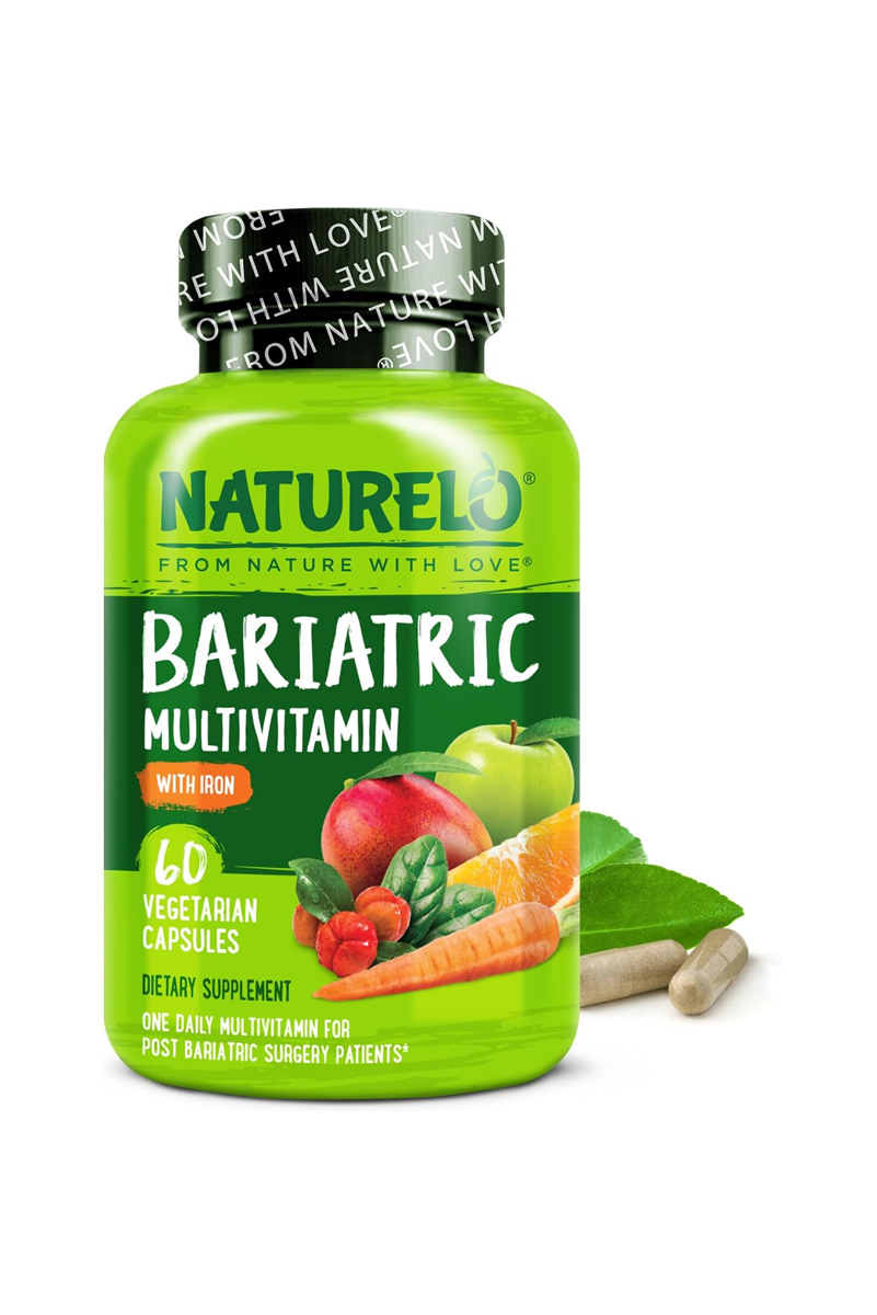 کپسول وگان مولتی‌ ویتامین باریاتریک NATURELO - بسته 60 عددی