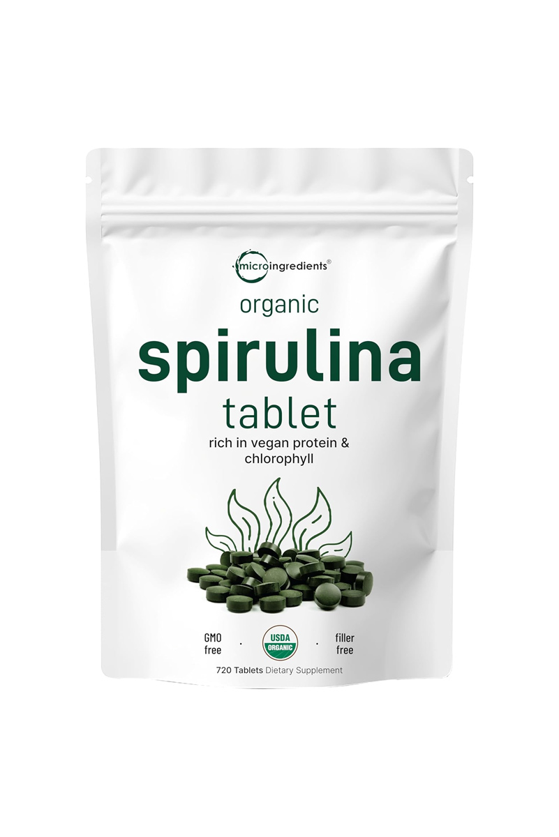 قرص اسپیرولینا 3۰۰۰ میلی گرم Micro Ingredients - بسته 720 عددی