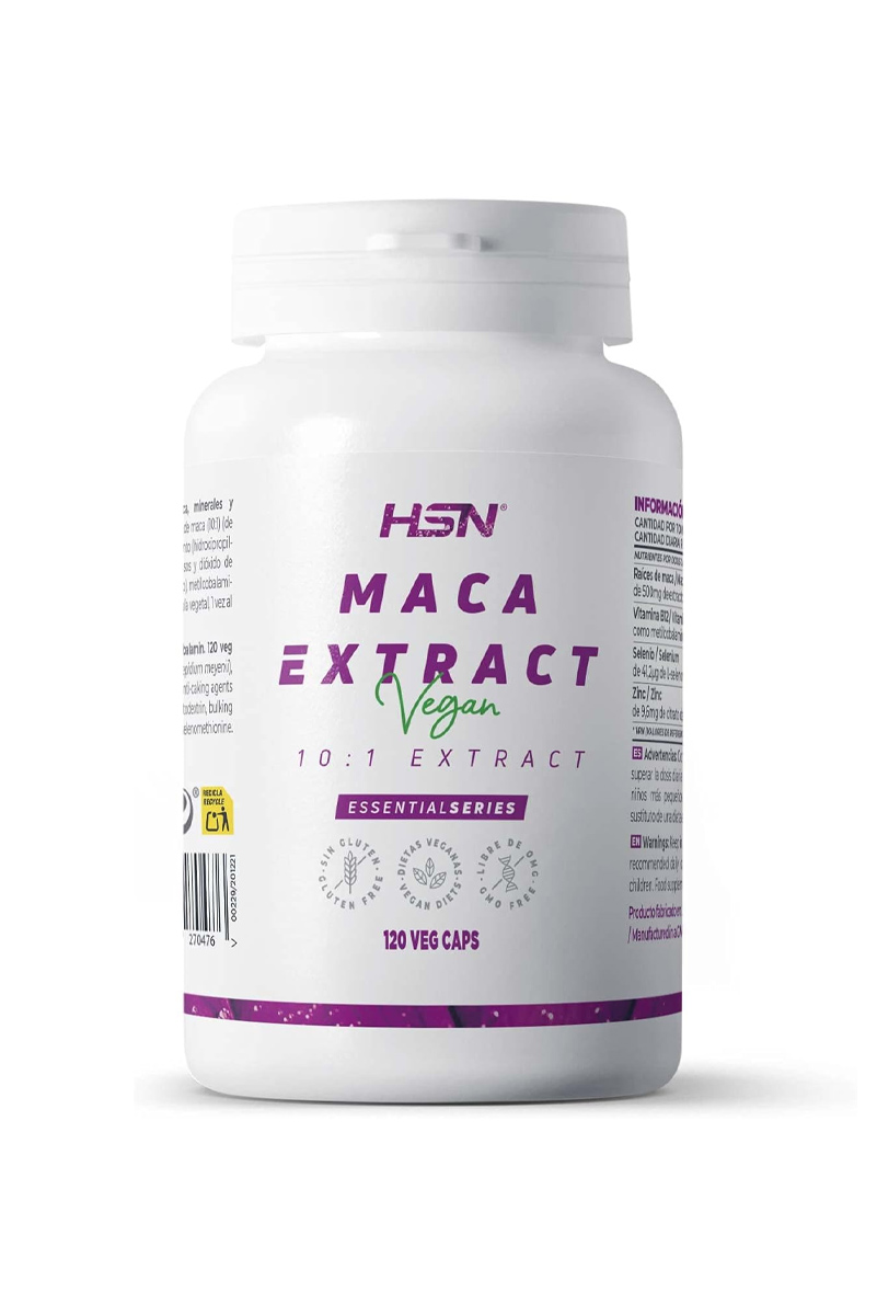 کپسول Maca مقدار 500 میلی‌گرم HSN - بسته ۱۲۰ عددی