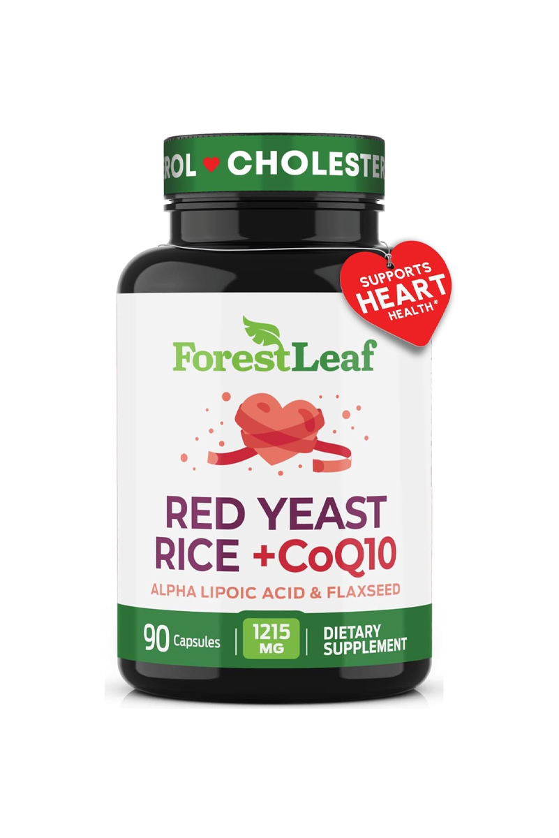 کپسول Red Yeast Rice و کوآنزیم ۱۰ برند ForestLeaf - بسته 90 عددی