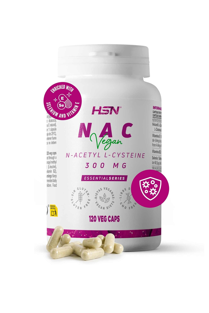 کپسول NAC مقدار 300 میلی‌گرم HSN - بسته 120 عددی