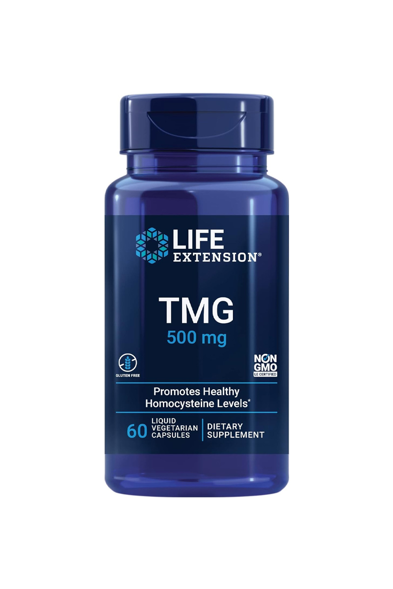 کپسول Tmg مقدار 500 میلی‌گرم Life Extension – بسته 60 عددی
