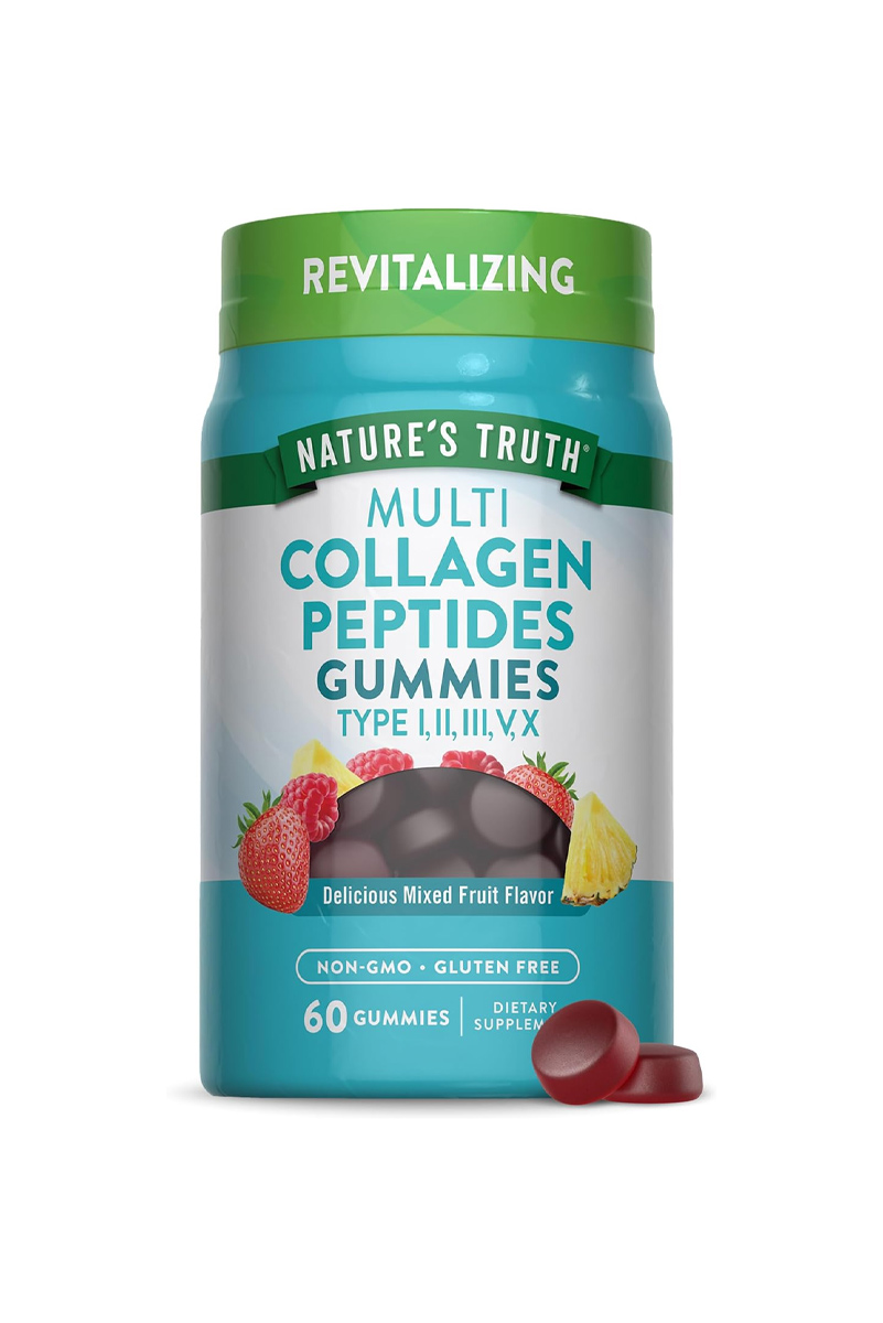 پاستیل وگان مولتی کلاژن Nature's Truth - بسته 6۰ عددی