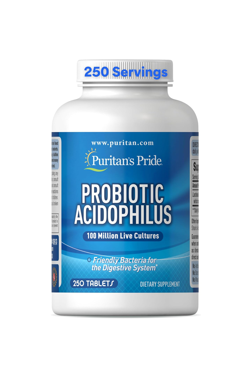 قرص پروبیوتیک Acidophilus برند Puritan's Pride - بسته 250 عددی