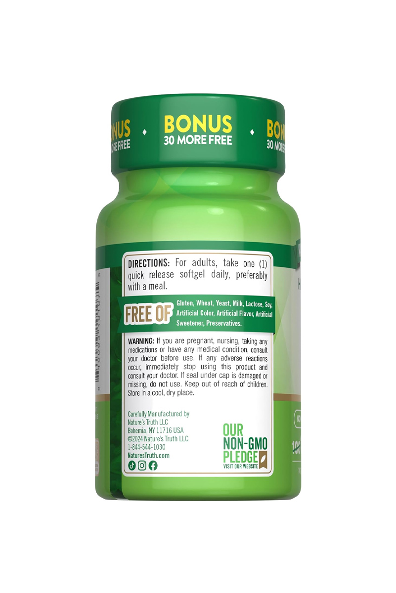 قرص ویتامین D3 مقدار 5000 IU برند Nature's Truth - بسته ۱3۰ عددی