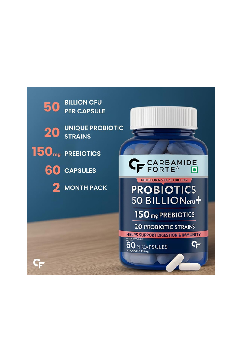 کپسول پروبیوتیک Carbamide Forte - بسته 60 عددی
