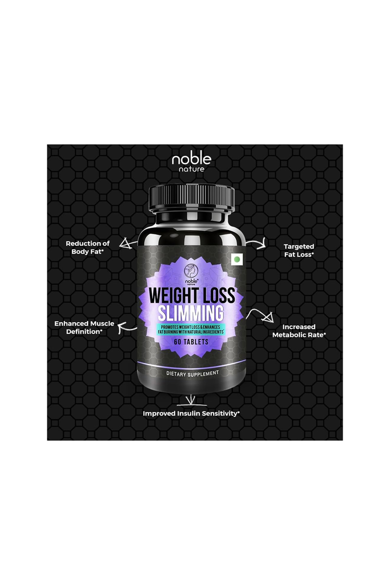 قرص لاغری گارسینیا کامبوجیا، قهوه سبز و چای سبز Noble Nature – بسته 60 عددی