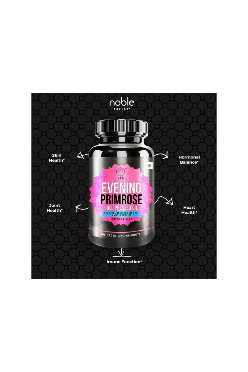 سافت ژل روغن گل پامچال Noble Nature - بسته ۱۲۰ عددی