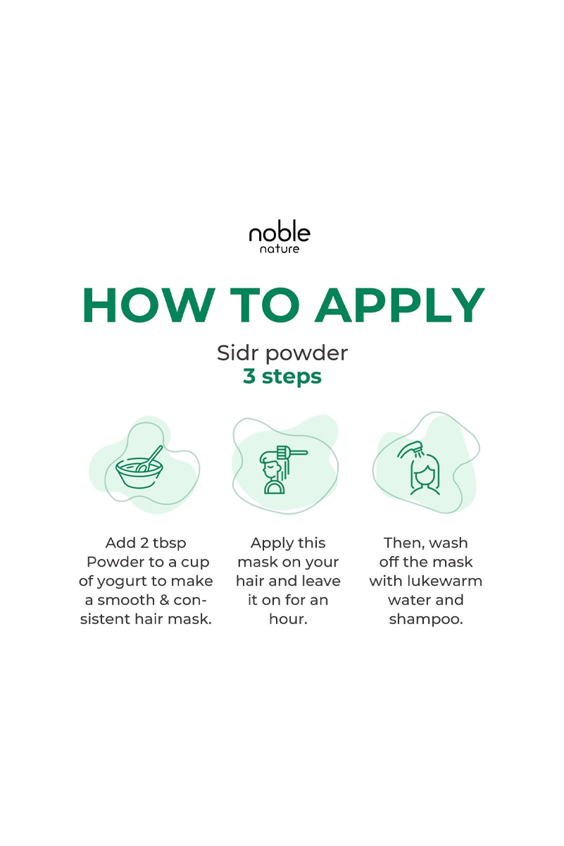 پودر سیدر تقویت کننده رشد مو Noble Nature - حجم ۲۲۷ گرم