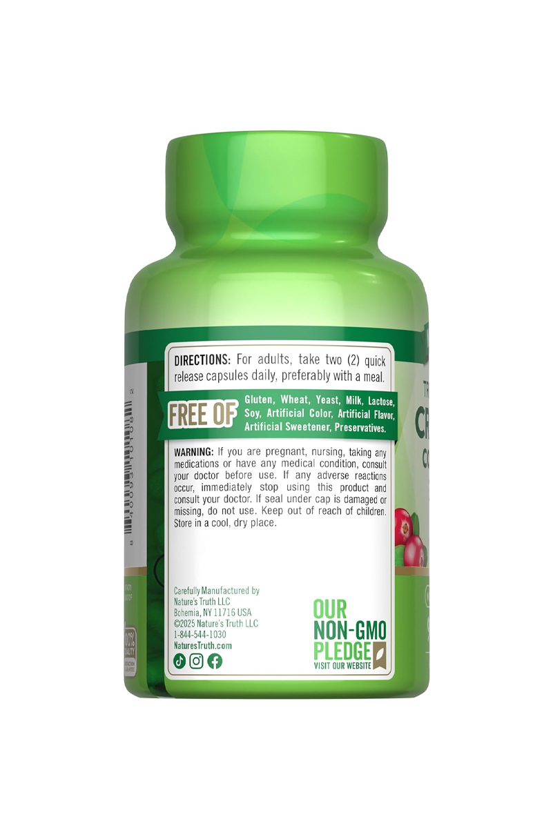 کپسول کرن‌ بری و ویتامین C برند Nature's Truth - بسته 90 عددی