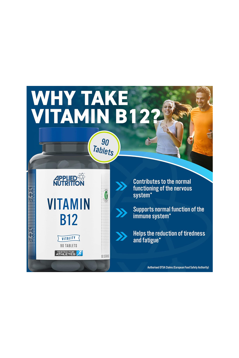 کپسول ویتامین B12 مقدار 1000 میکروگرم Applied Nutrition - بسته 90 عددی