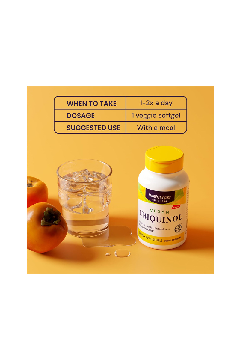 سافت‌ ژل‌ یوبیکینول و کوآنزیم Q10 برند Healthy Origins - بسته 60 عددی