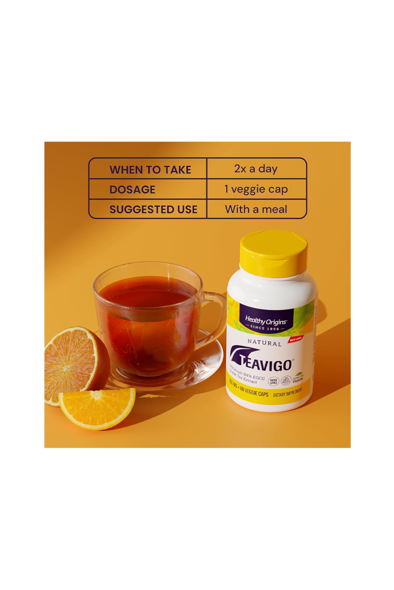 کپسول TEAVIGO برند Healthy Origins - بسته 60 عددی