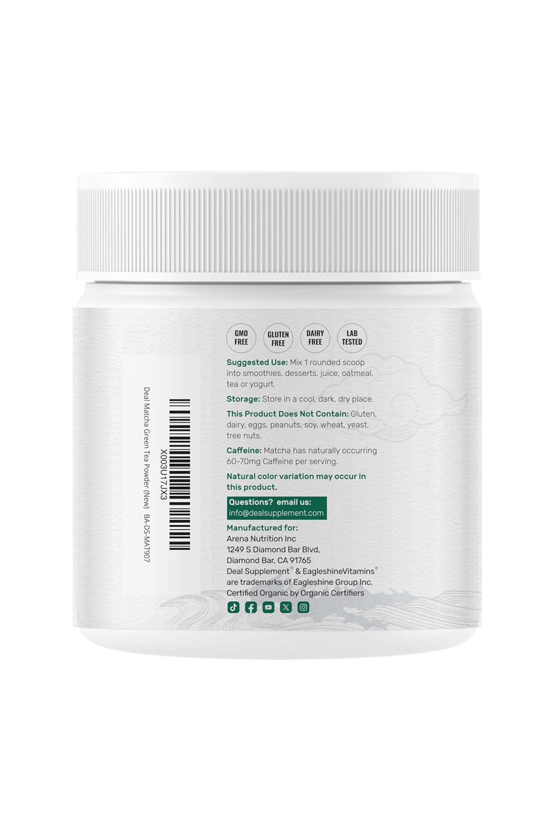 پودر چای سبز (ماچا) DEAL SUPPLEMENT - حجم ۹۰۷ گرم
