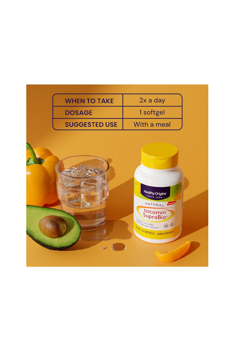 سافت ژل توکومین سوپربایو (سلامت قلب و عروق) Healthy Origins - بسته ۱۵۰ عددی