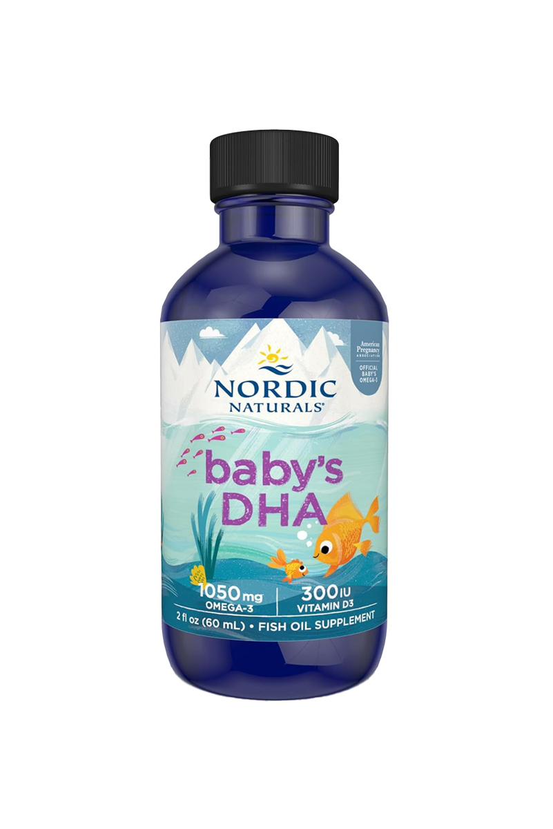 مکمل امگا۳ DHA مناسب نوزادان همراه ویتامین D3 برند Nordic Naturals